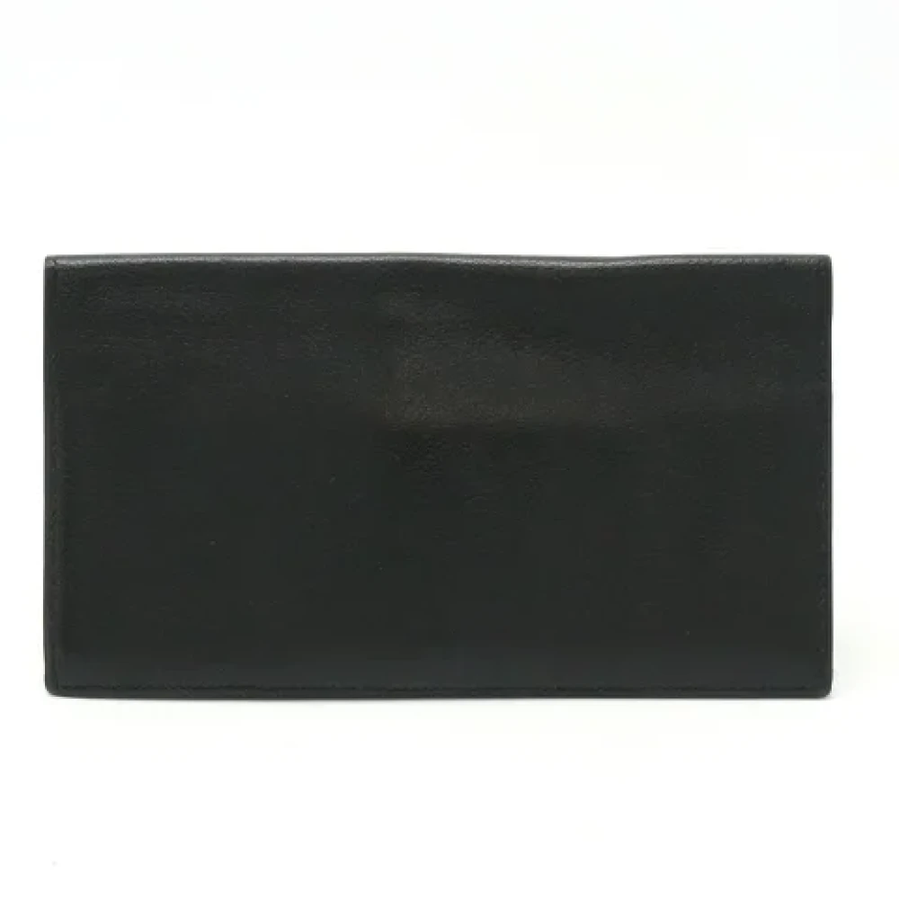 Hermès Vintage Pre-owned Leather wallets Black Dames