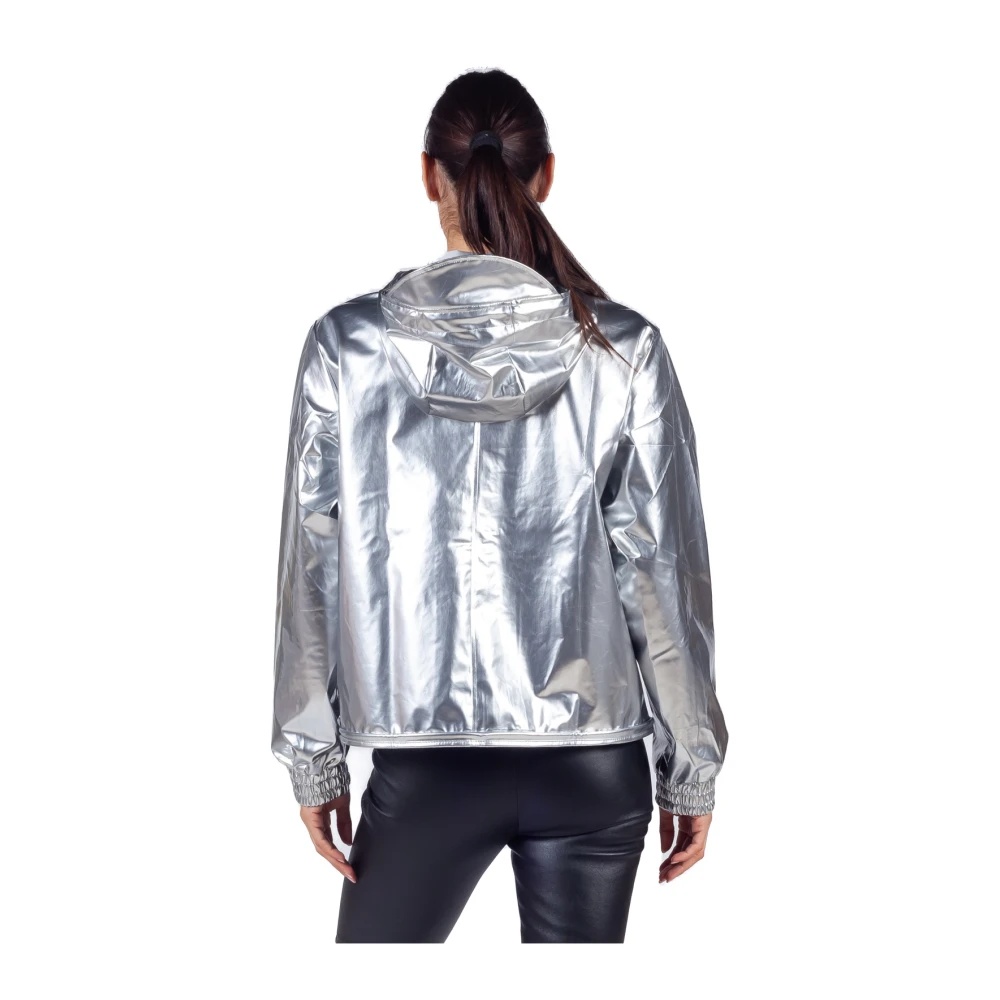 Rains String W3 Hooded Jacket Gray Dames