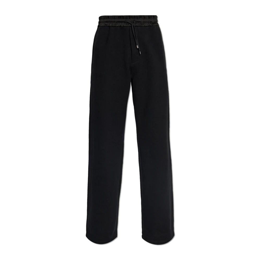 Saint Laurent Black Sweatpants, Male, M, Trousers With Pocket