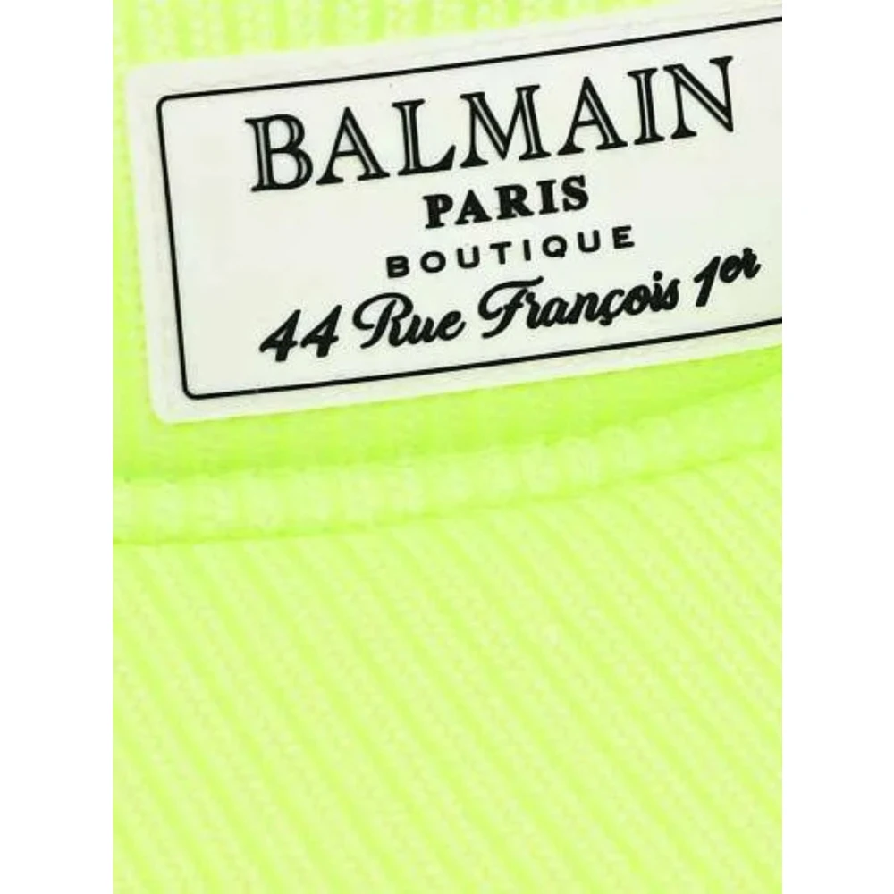 Balmain Gele Kinderen Zonneklep Hoed Yellow Dames