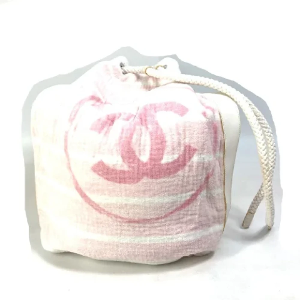 Chanel Vintage Pre-owned Cotton chanel-bags Pink Dames