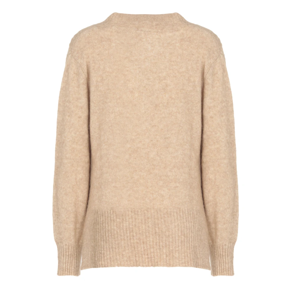 Kangra Beige Kasjmier Alpaca Katoen Trui Vrouw Beige Dames