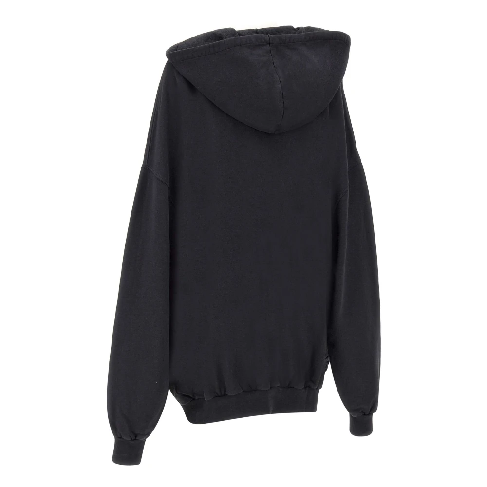 Vaquera Zwarte katoenen sweatshirt met capuchon Black Dames