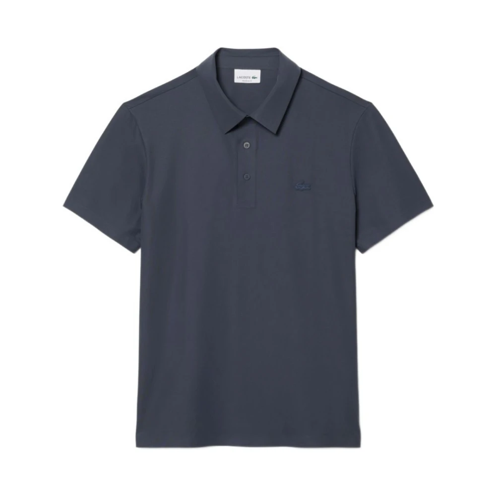 Lacoste Men's Gray Regular Fit Commuter Polo Shirt - Polo Shirts - S - Tops