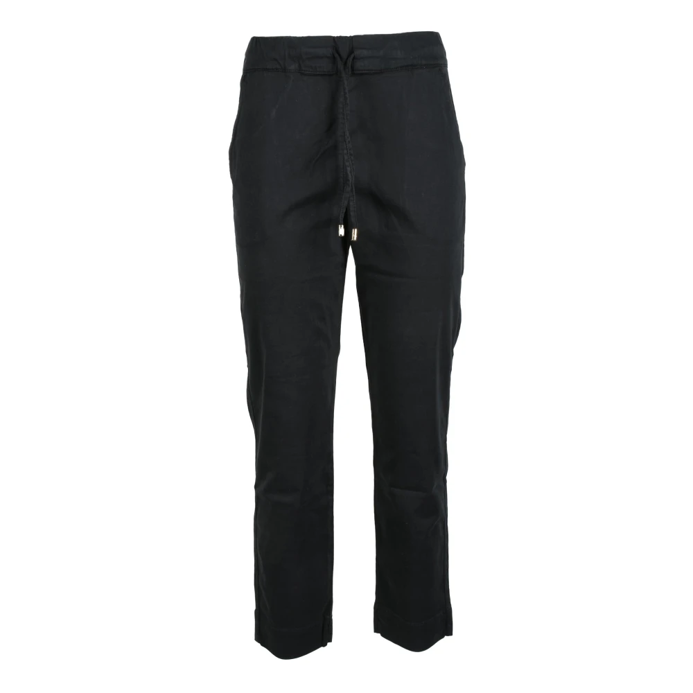 Max Mara Casual katoenen broek Black Dames