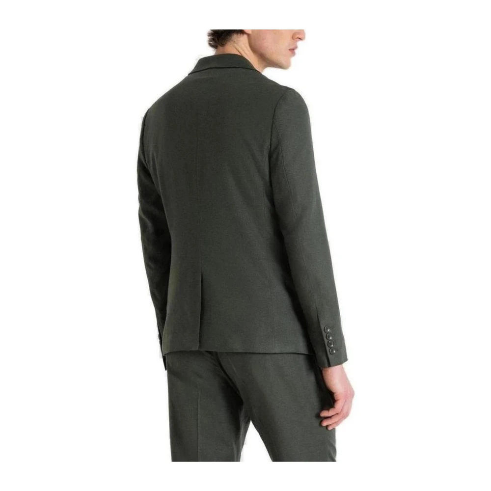 Antony Morato Linnen Viscose Blend Jas Collectie Green Heren