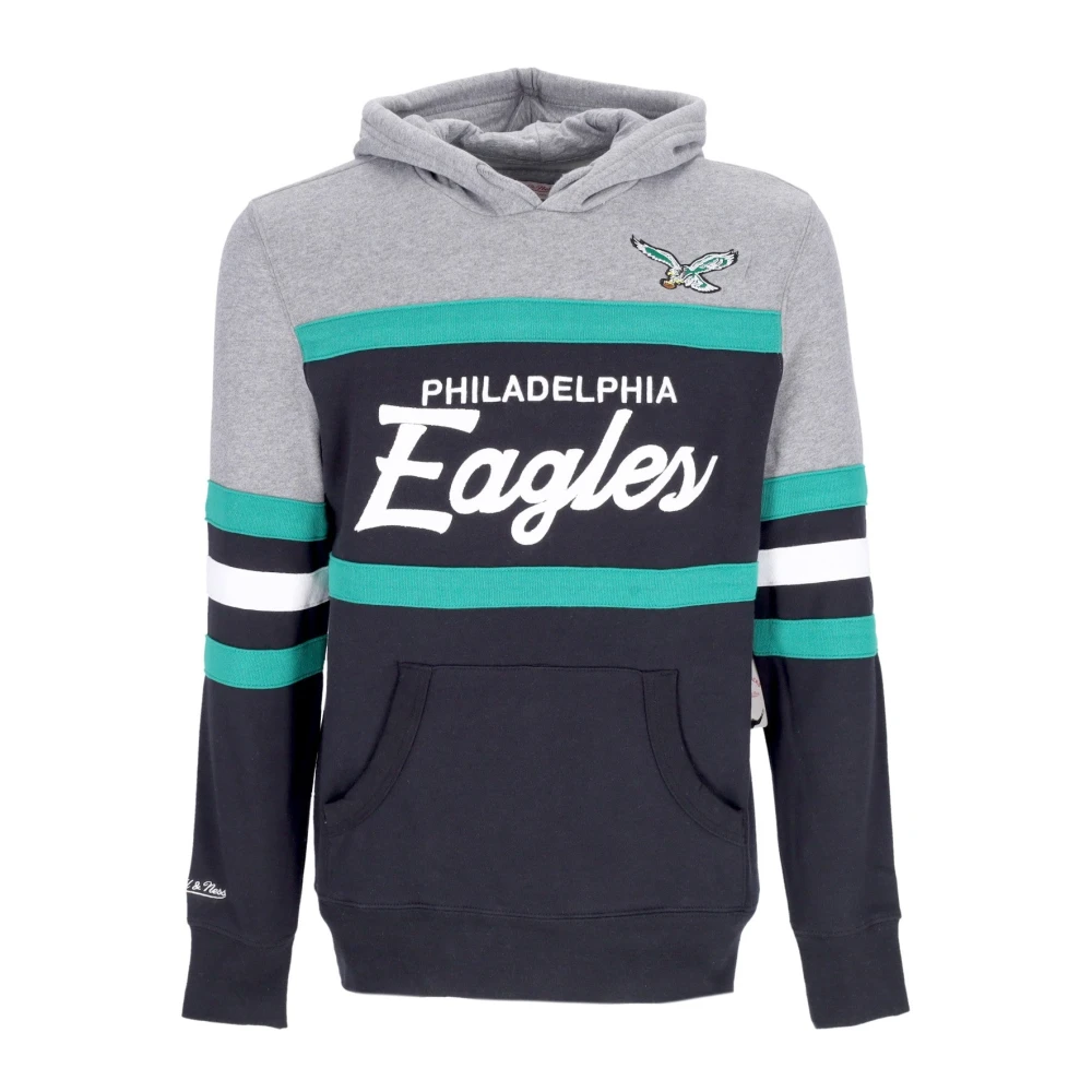 Mitchell & Ness Philadelphia Eagles NFL Headcoach Hoodie Zwart Black Heren