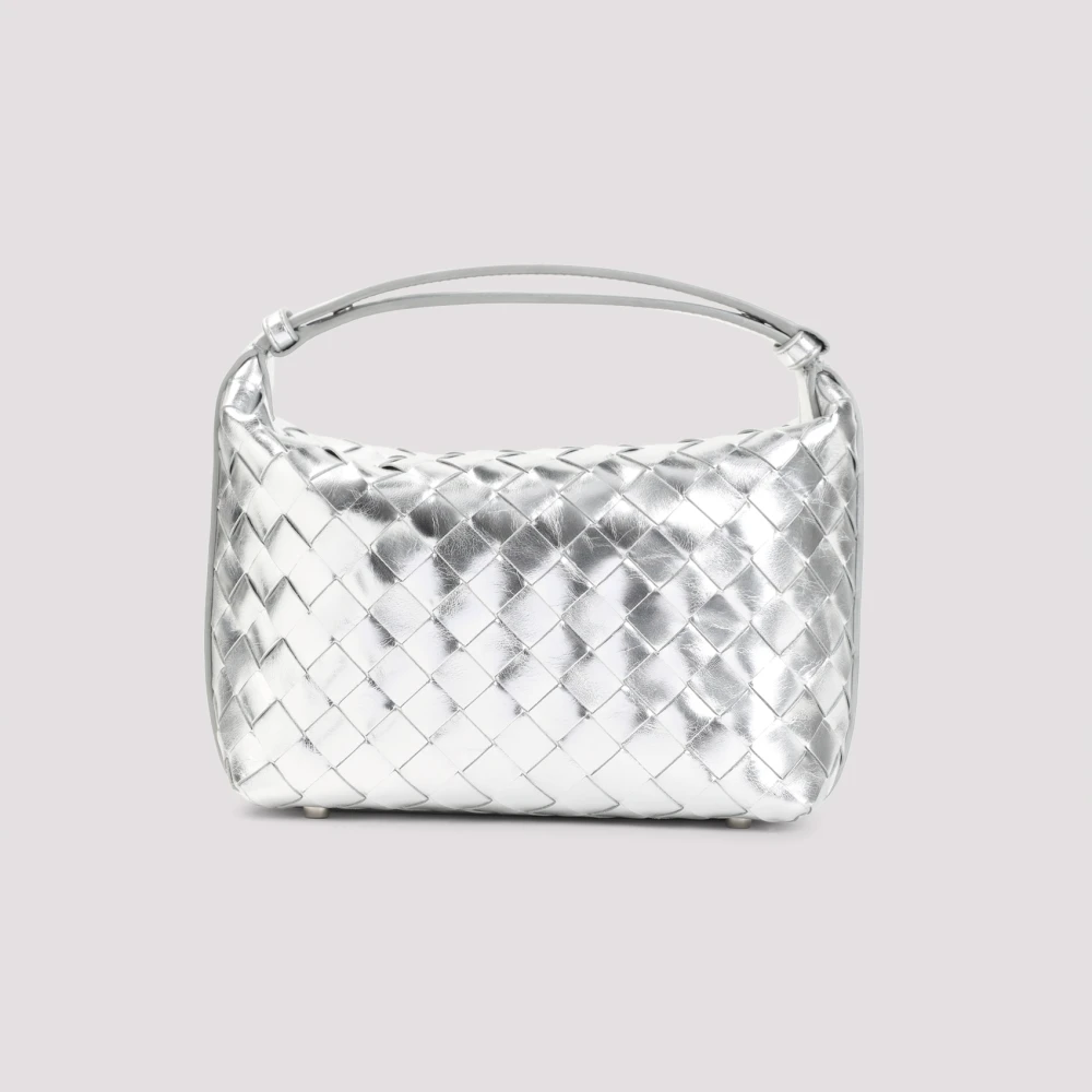 Bottega Veneta Zilveren Wallace Mini Tas Kerstcapsule Gray Dames