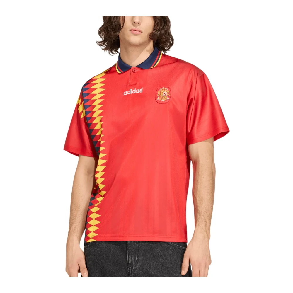 Adidas Spain 1994 Home Shirt Blue/Red/Yellow - Image 3