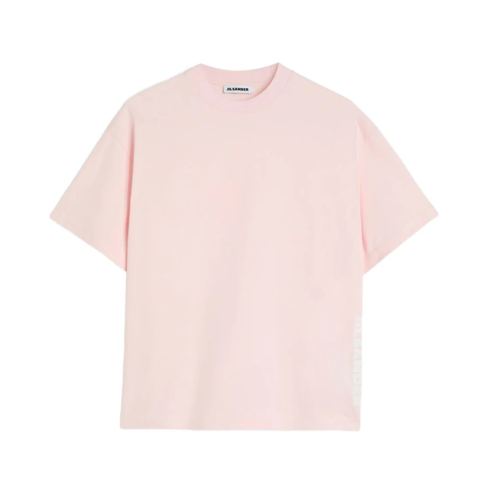 Jil Sander Relaxed Logo T-Shirt - Female - T-Shirts - Pink - L - Tops