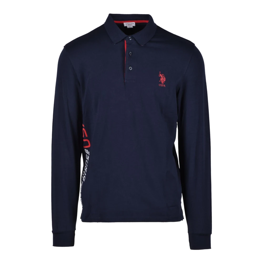 U.s. Polo Assn. Bomull Elastan Polo Skjorta Blue, Herr