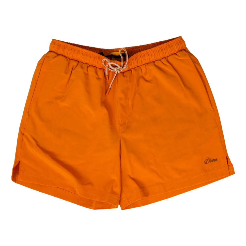 Dime Mtl Onthul Print Zwemshorts in Oranje Orange Heren