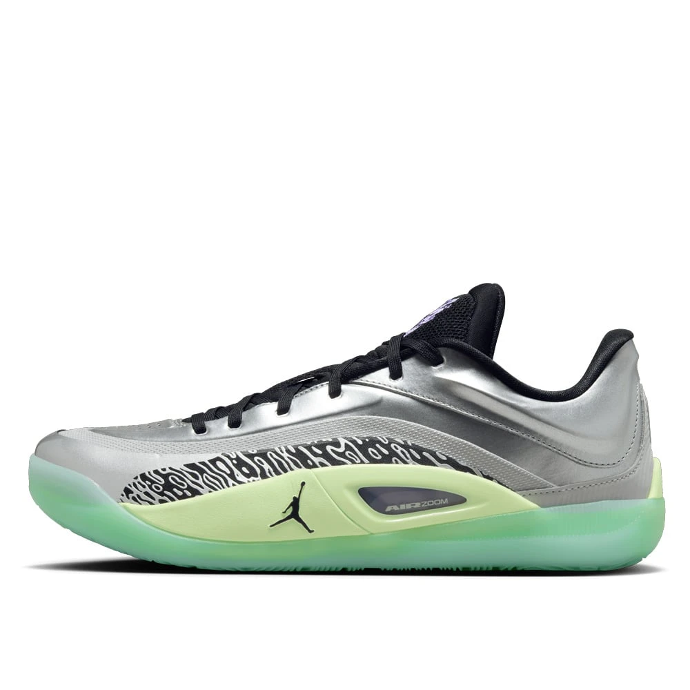 Jordan Gray Trainers, Male, 8 Uk, Zion 4 Basketball Shoes