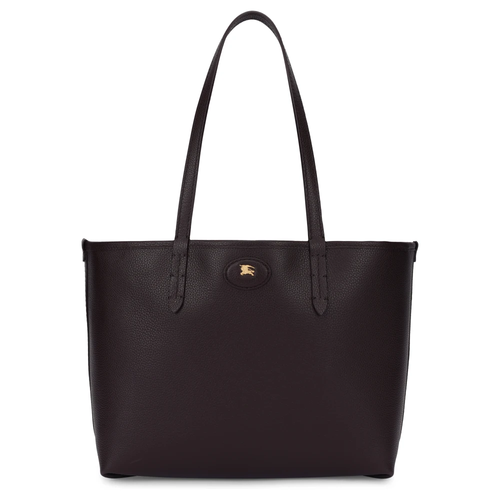Burberry Women's Black Shopping Bags, One Size, Highlands Medium Leather Tote