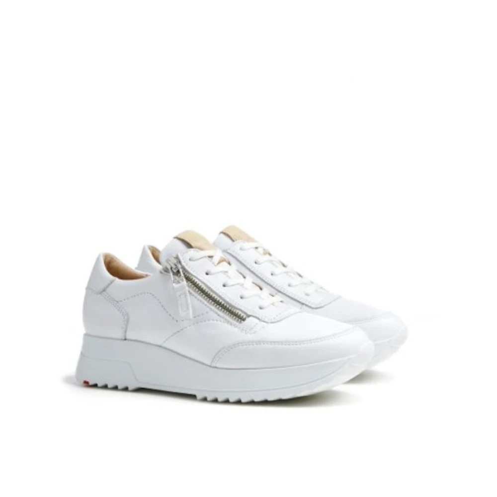 Sneakers dames met outlet rits en veters