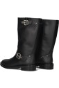 bottes-de-motard-avec-boucles-en-daim-noir