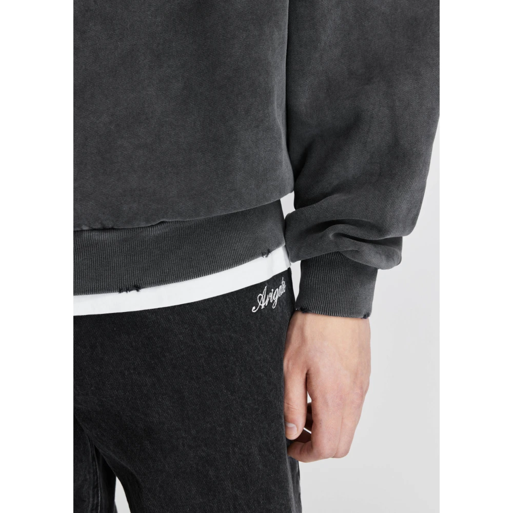 Axel Arigato State Gewassen Sweatshirt Black Heren