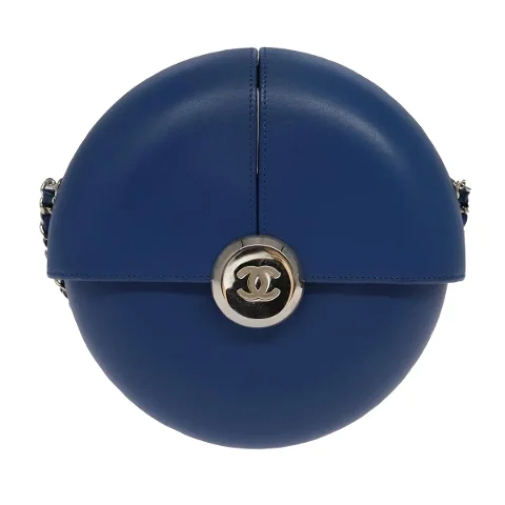 Chanel Vintage Pre-owned Leather shoulder-bags Blue Dames
