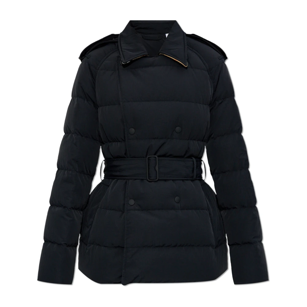 Burberry Donsjack met tailleband Black Dames