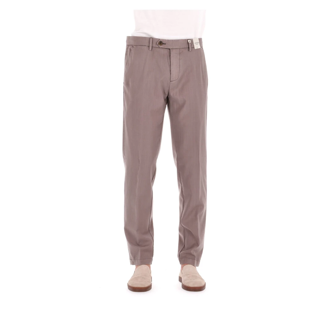Myths Men's Purple Chinos, Xl, Pantalone In Fresco Lana Delavè