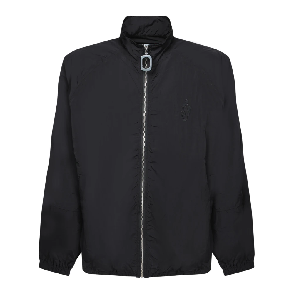 JW Anderson Zwarte Nylon Ritsjas Black Heren