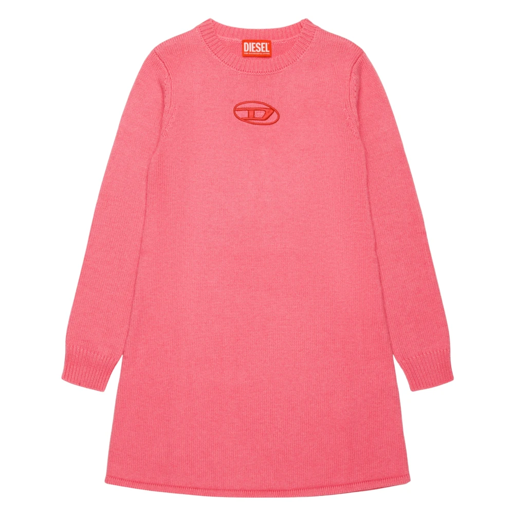 Diesel Girls Pink Oval D Jumper Dress - Dresses - 14 Y - Kids