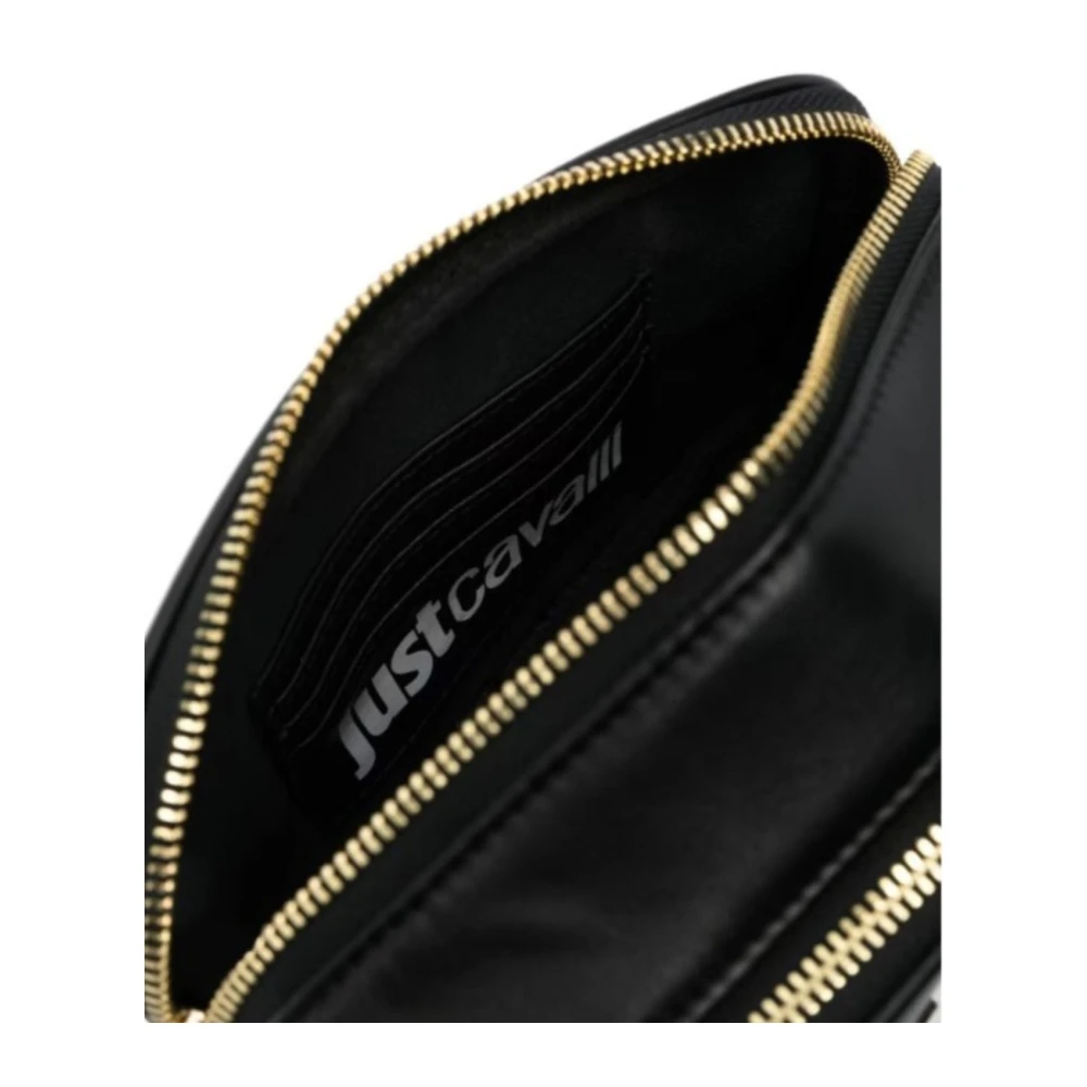 Just Cavalli Dames Cut Out Logo Sketch Tas Black Dames