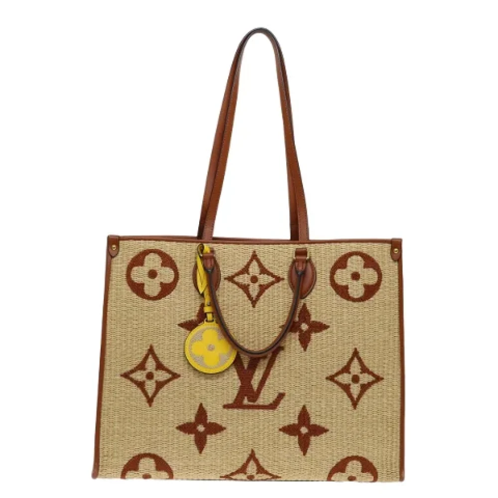 Louis Vuitton Vintage Pre-owned Fabric totes Beige Dames