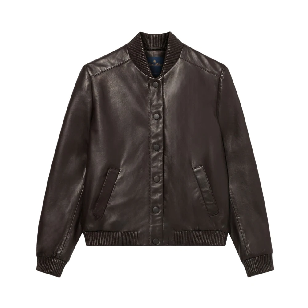 Brooks Brothers Women's Brown Suede Bomber Jacket - Leather Jackets - Xs - Jackets