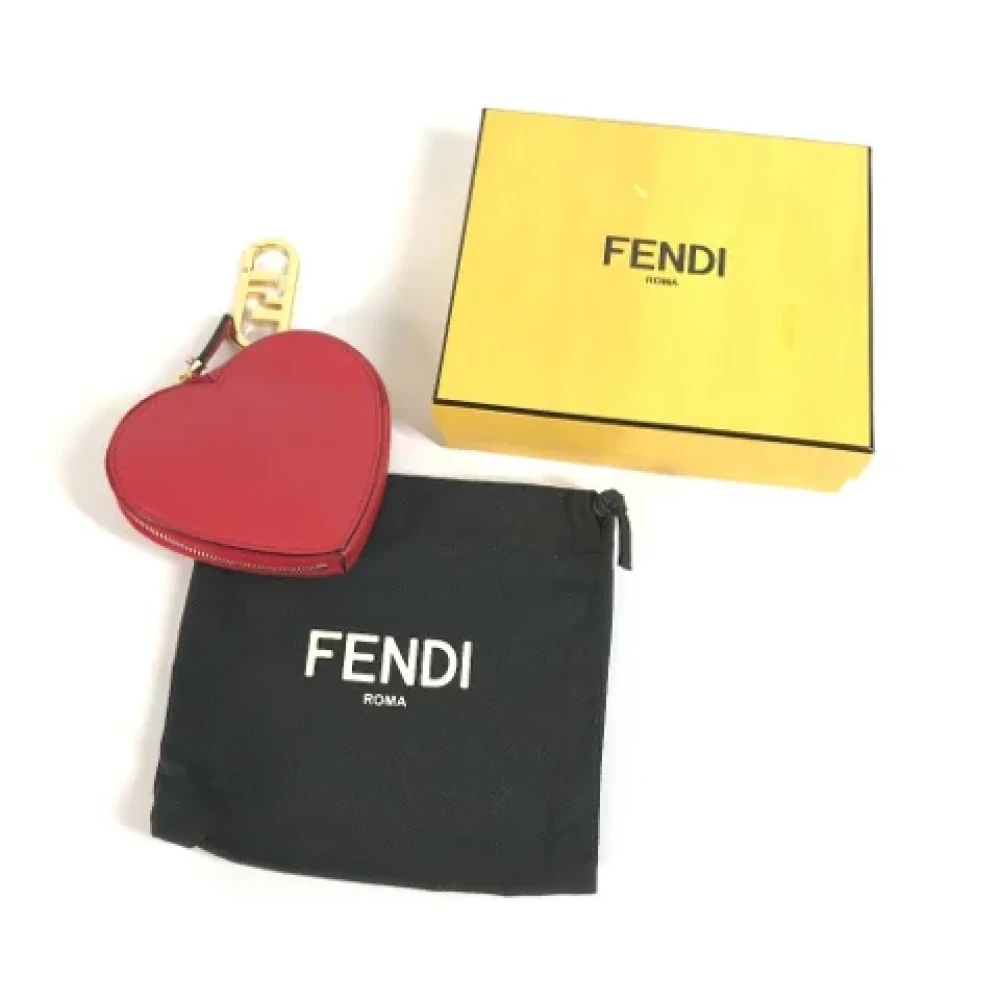 Fendi Vintage Pre-owned Leather wallets Red Dames