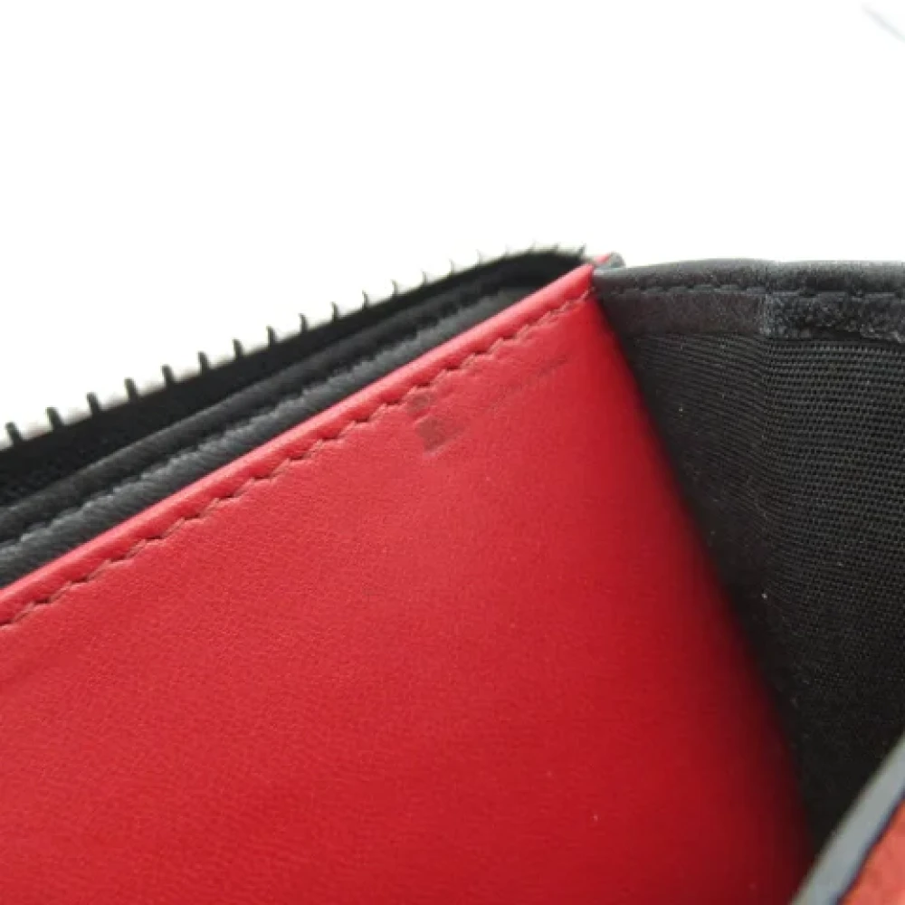 Valentino Vintage Pre-owned Leather wallets Black Dames
