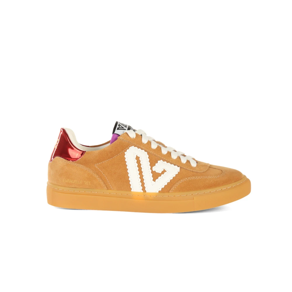 Emanuelle Vee Suède Sneakers met Rubberen Zool Brown Dames