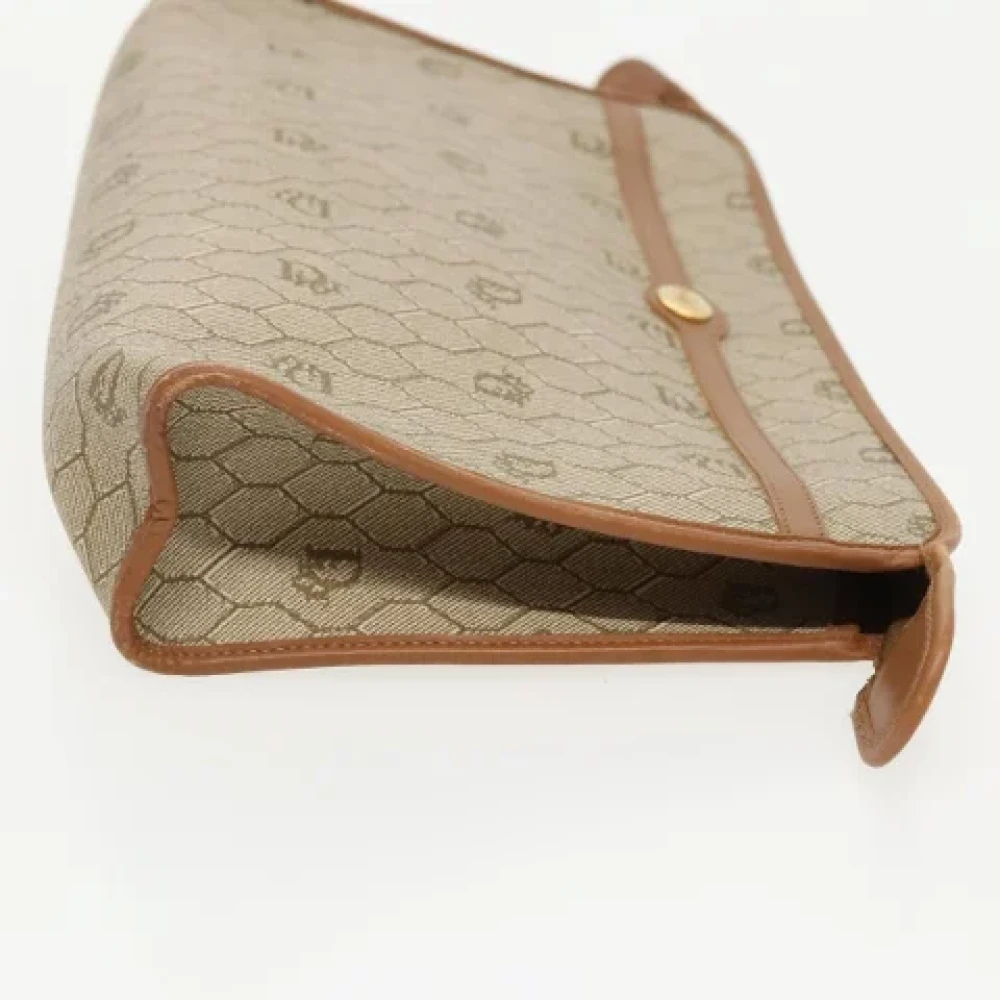 Dior Vintage Pre-owned Canvas dior-bags Beige Dames