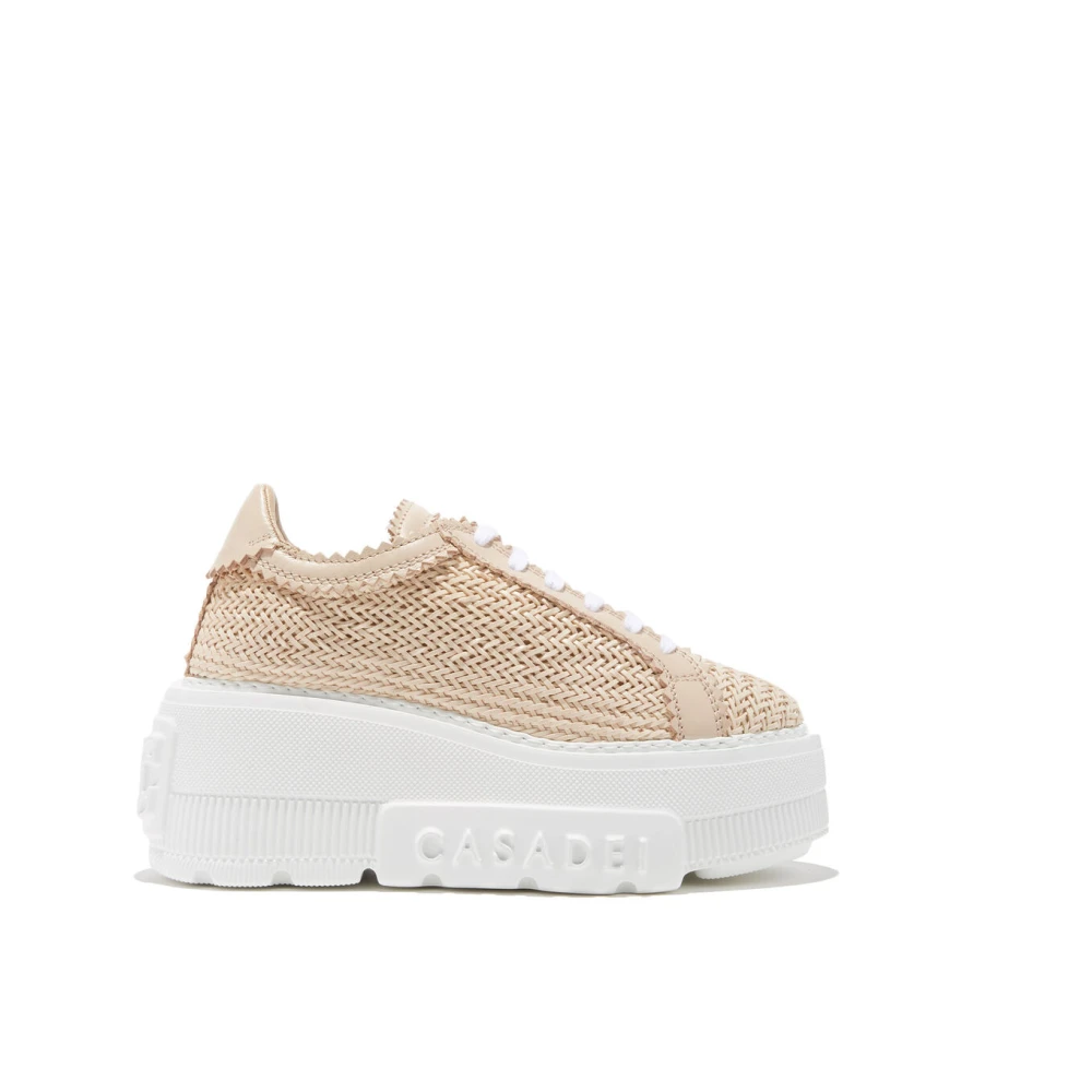Casadei Women's Beige Sneakers, 7 Uk, Nexus Hanoi Trainers