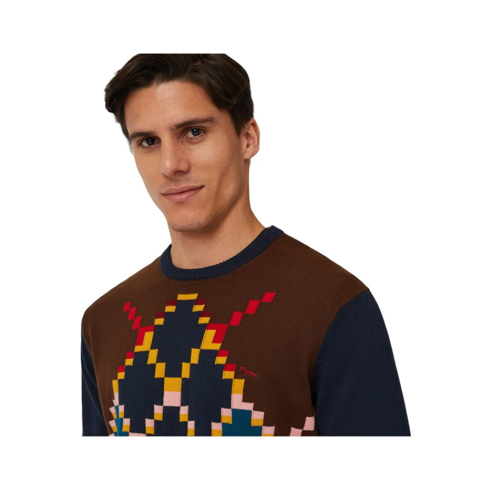Harmont & Blaine Ronde Hals Trui Multicolor Heren