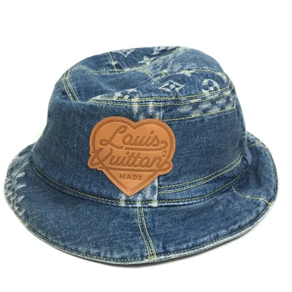 Louis Vuitton Vintage Pre-owned Cotton hats Blue Dames