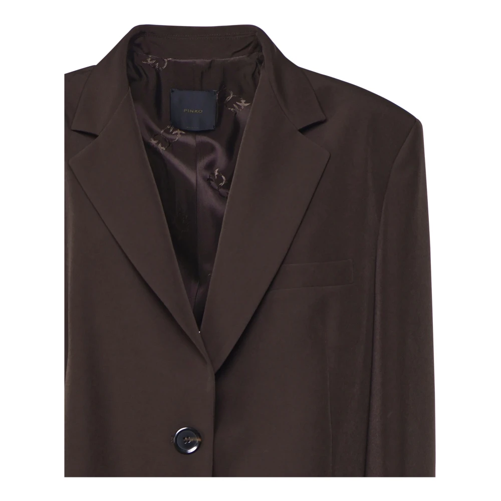 pinko Koffieboon Blazer Jas Brown Dames