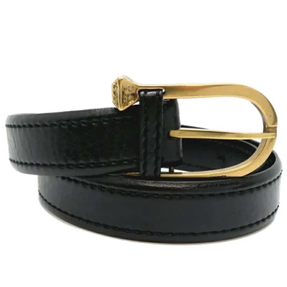 Gucci Vintage Pre-owned Leather belts Black Dames