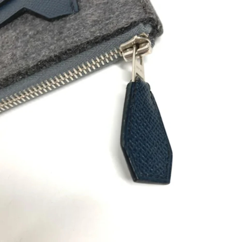 Hermès Vintage Pre-owned Fabric clutches Gray Heren