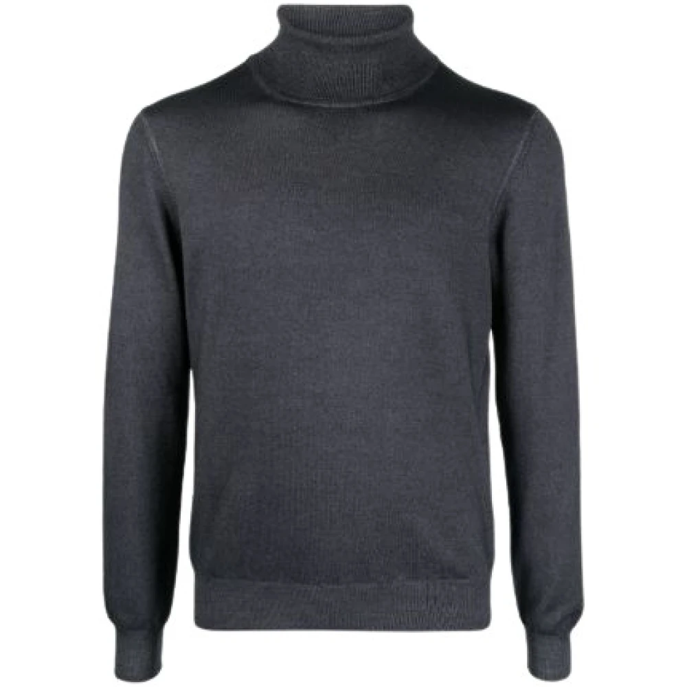Tagliatore Turtleneck Sweater Black Heren