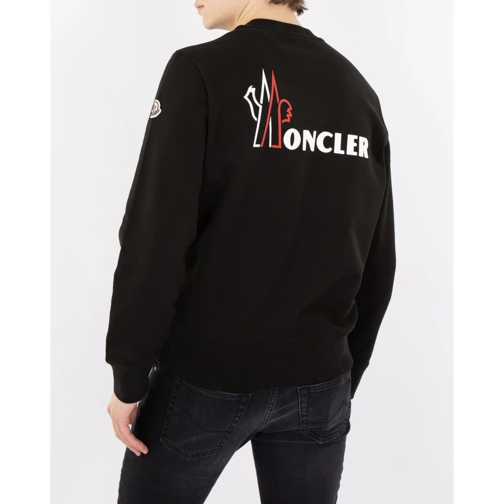 Moncler Heren Logo Sweatshirt Zwart Black Heren