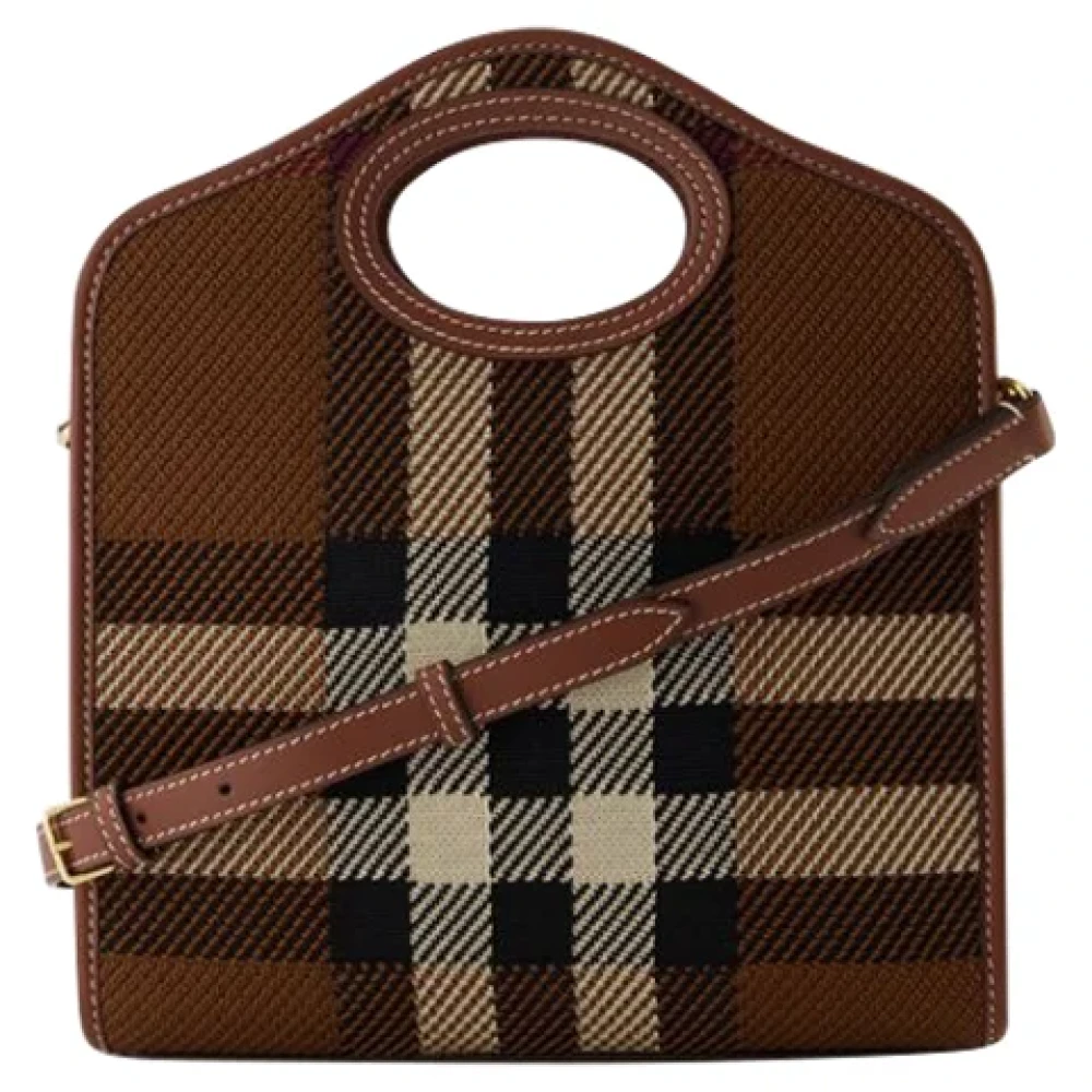 Burberry Fabric handbags Brown Dames