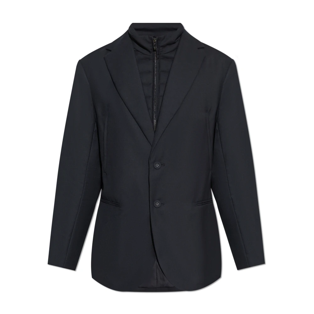 Emporio Armani Klassieke jassen met omkeerbare kraag Blue Heren