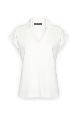 Krageförsedd V-ringad T-shirt