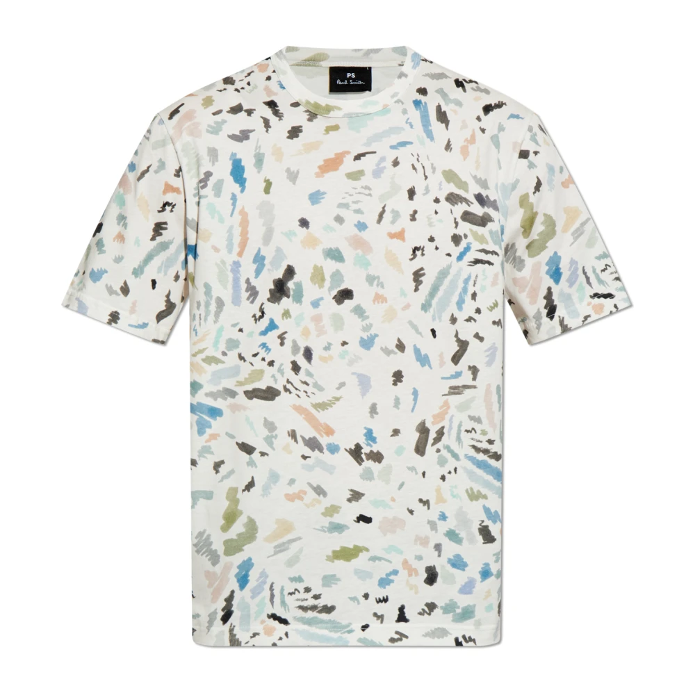 PS By Paul Smith T-shirt med tryck White, Herr