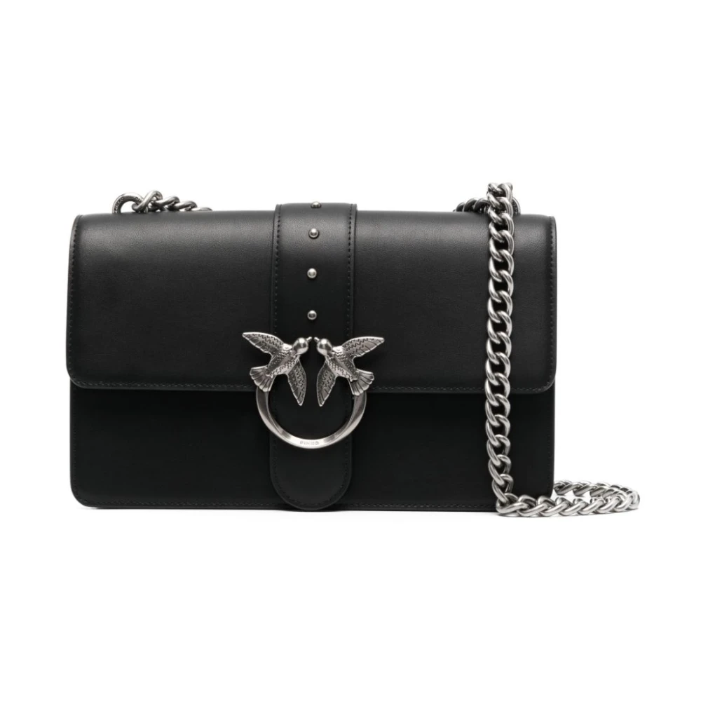 Pinko Svart Love One Classic Crossbody-Väska