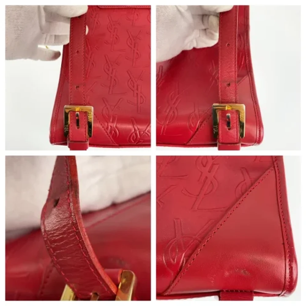 Yves Saint Laurent Vintage Pre-owned Leather backpacks Red Dames