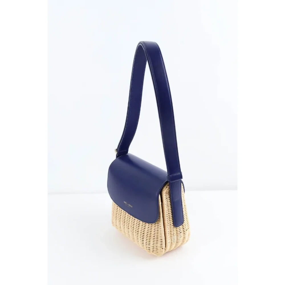 Armani Pre-owned Fabric shoulder-bags Blue Dames