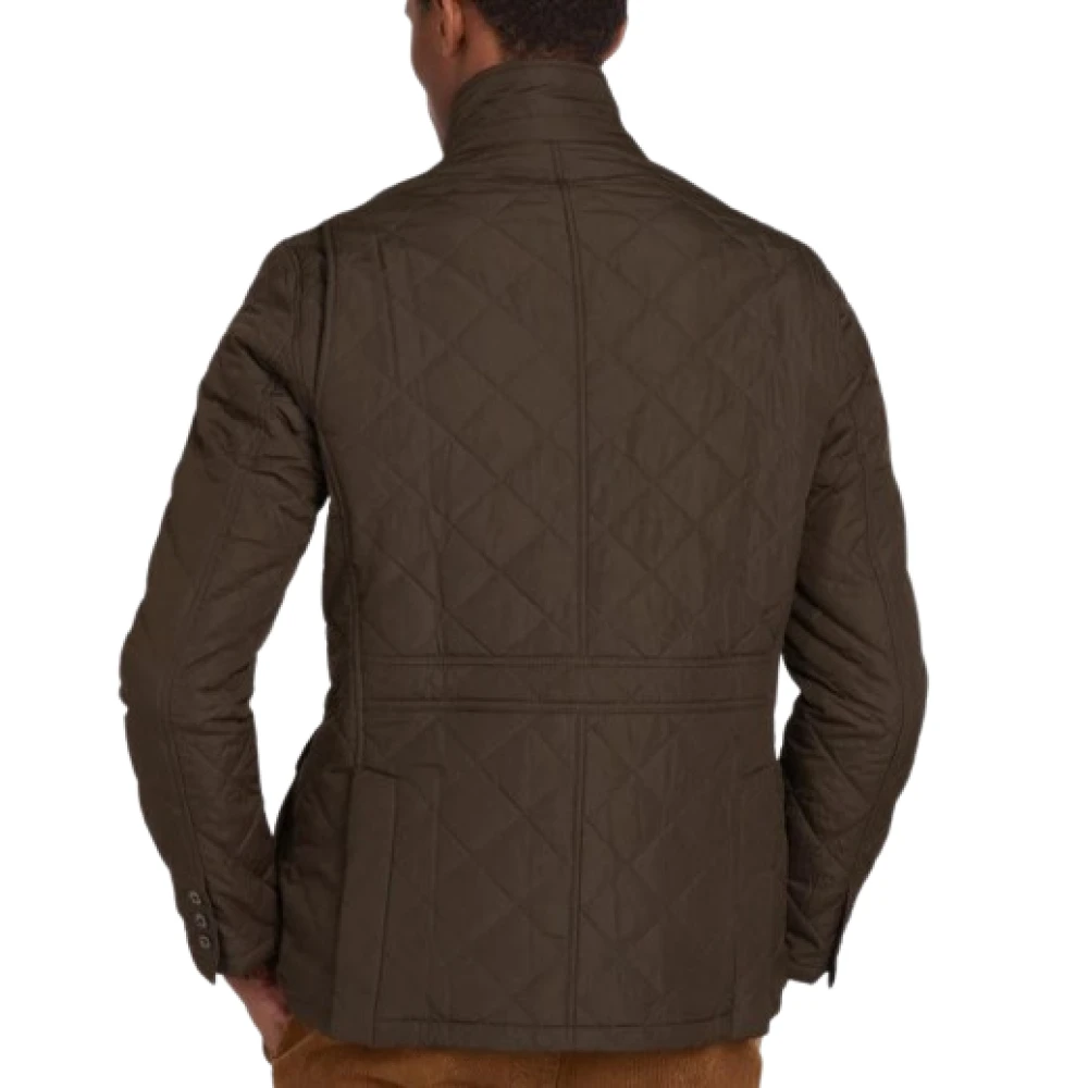 Barbour Quilted Jacket met Lutz Style Brown Heren