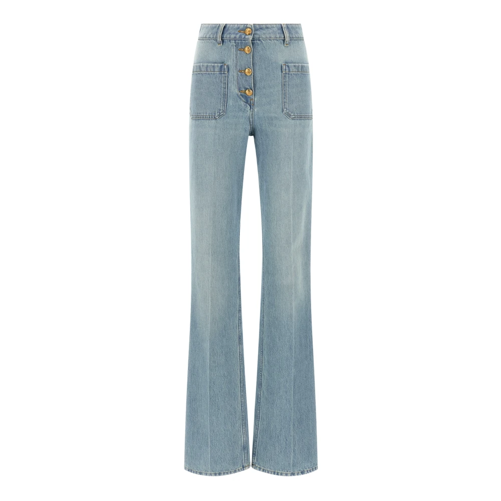 Valentino Garavani Women's Blue Flare Jeans, W26, Denim Trousers